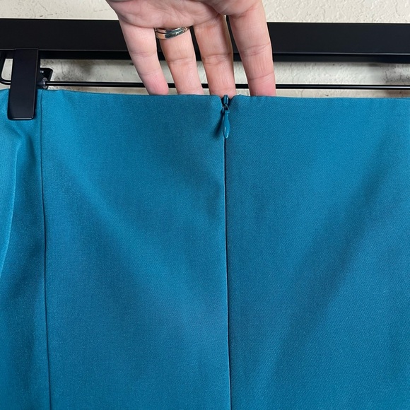 MILLY Selena Off Shoulder Dress in Teal Size 6 - Picture 7 of 10